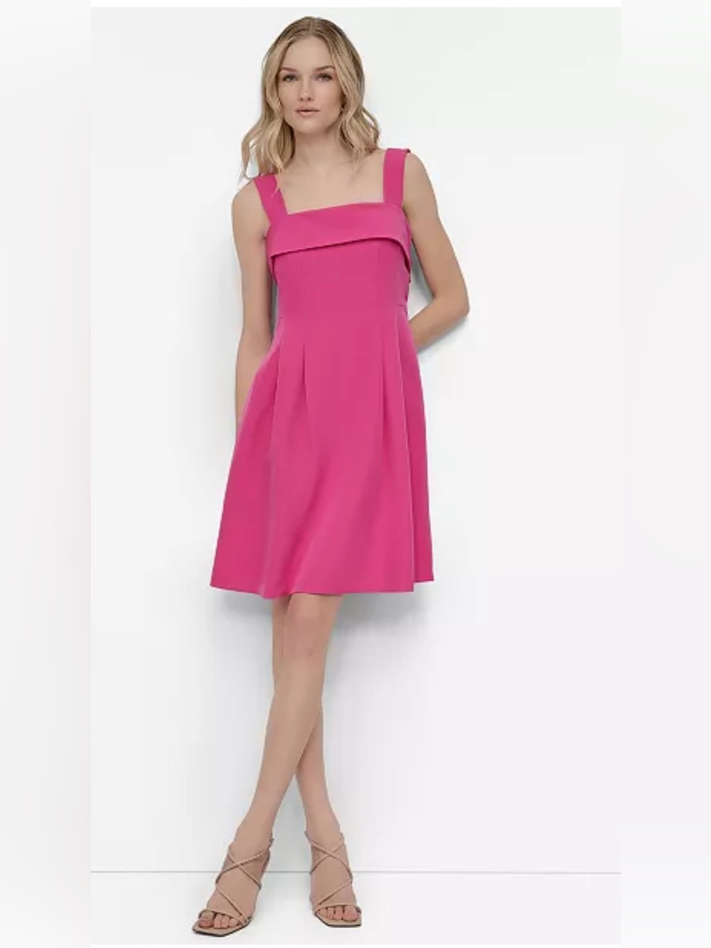 DKNY
Petite Square-Neck Buckled Back-Strap Dress - Picture 4 of 4